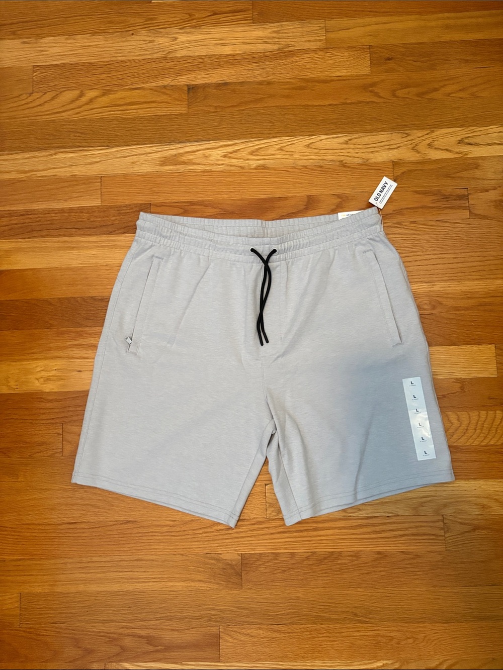 Old Navy Light Gray Athletic Drawstring Shorts